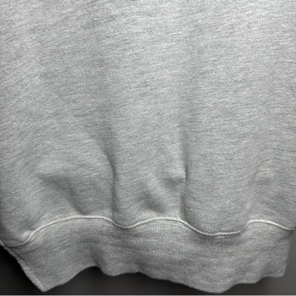 Zara | Oversized Grey Faux Fur Detail Sweatshirt - Picture 3 of 7
